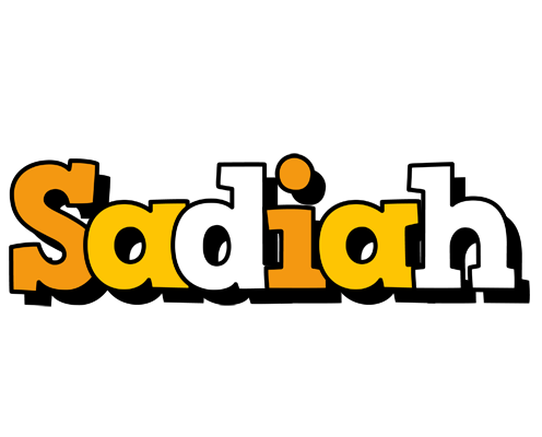 Sadiah cartoon logo