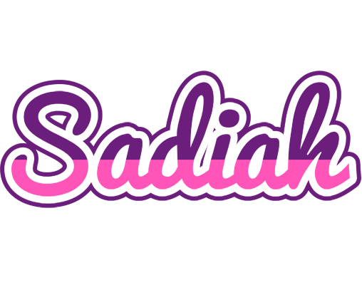Sadiah cheerful logo