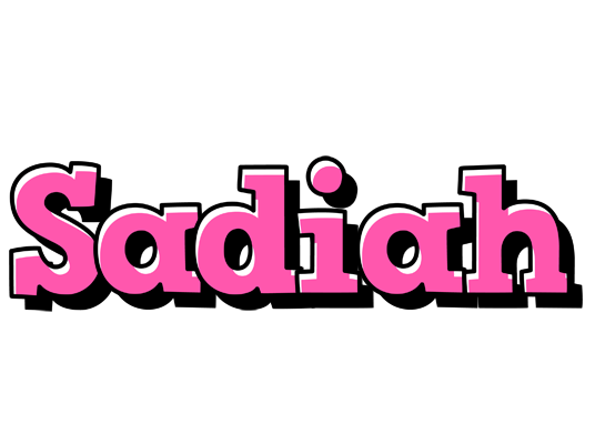 Sadiah girlish logo