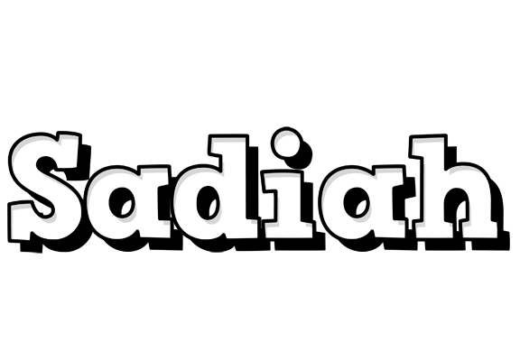 Sadiah snowing logo