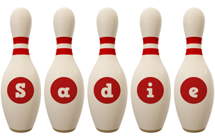 Sadie bowling-pin logo
