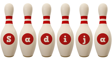 Sadija bowling-pin logo