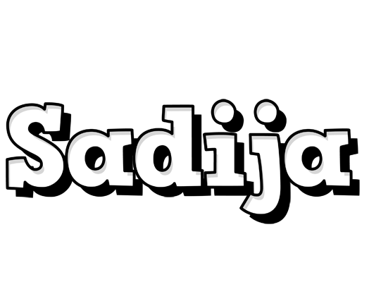 Sadija snowing logo