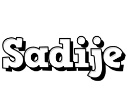 Sadije snowing logo