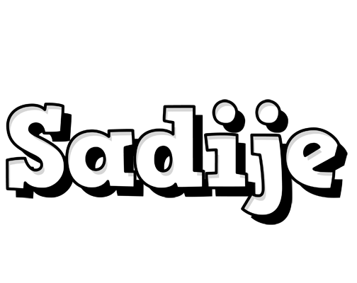 Sadije snowing logo
