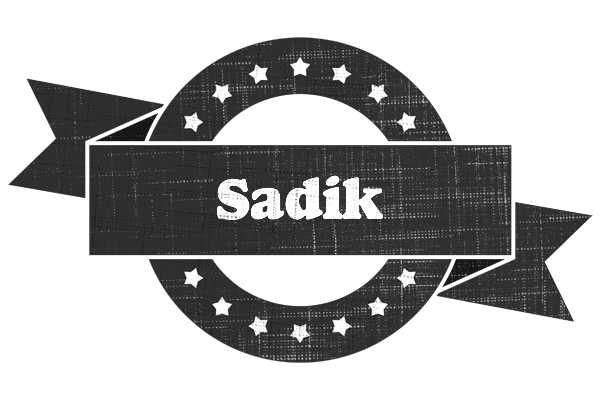 Sadik grunge logo