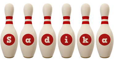 Sadika bowling-pin logo