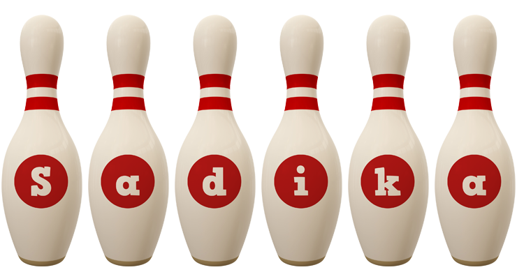 Sadika bowling-pin logo