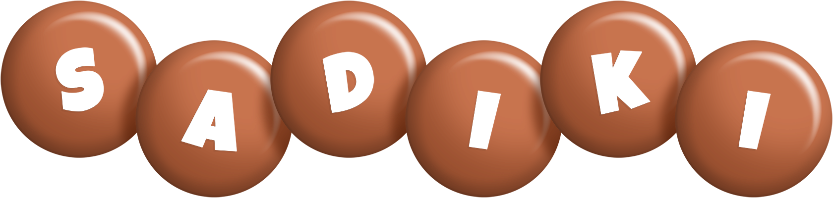 Sadiki candy-brown logo