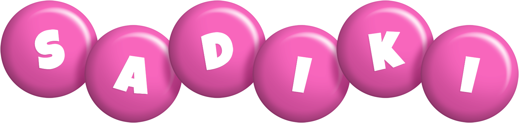 Sadiki candy-pink logo