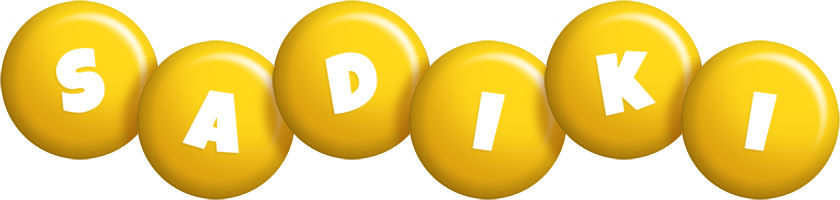 Sadiki candy-yellow logo