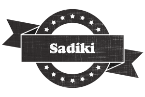 Sadiki grunge logo