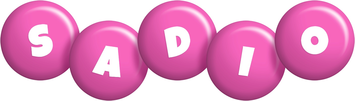 Sadio candy-pink logo