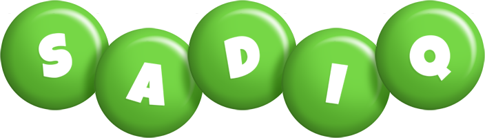 Sadiq candy-green logo