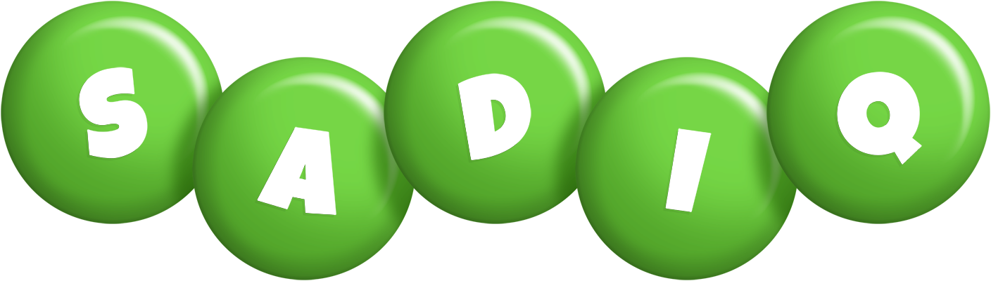 Sadiq candy-green logo