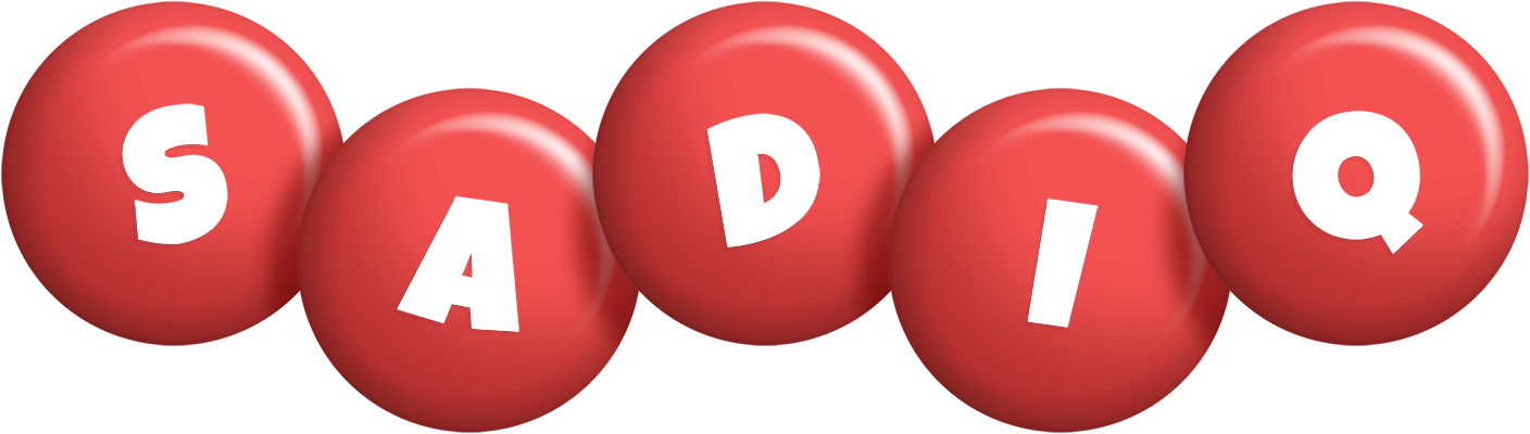 Sadiq candy-red logo