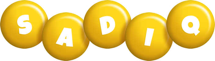 Sadiq candy-yellow logo
