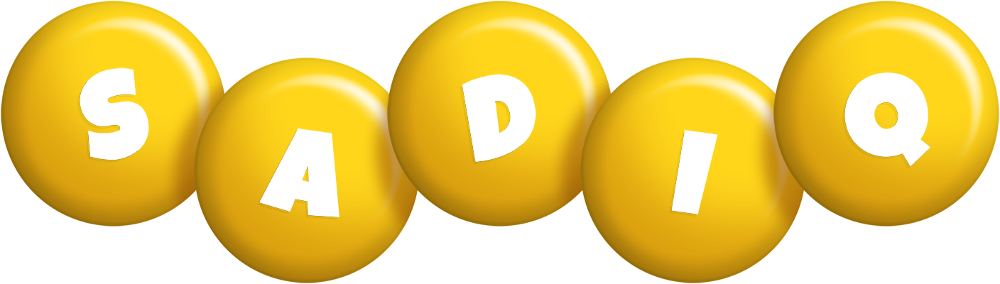 Sadiq candy-yellow logo