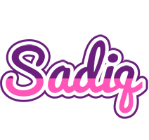 Sadiq cheerful logo