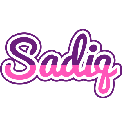 Sadiq cheerful logo