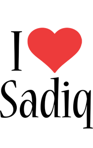 Sadiq i-love logo
