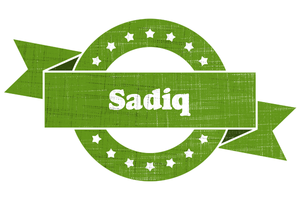 Sadiq natural logo