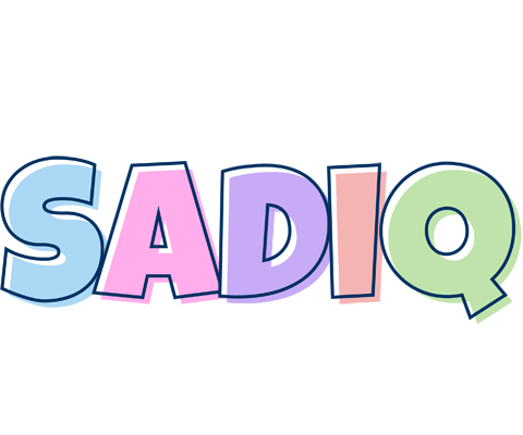 Sadiq pastel logo