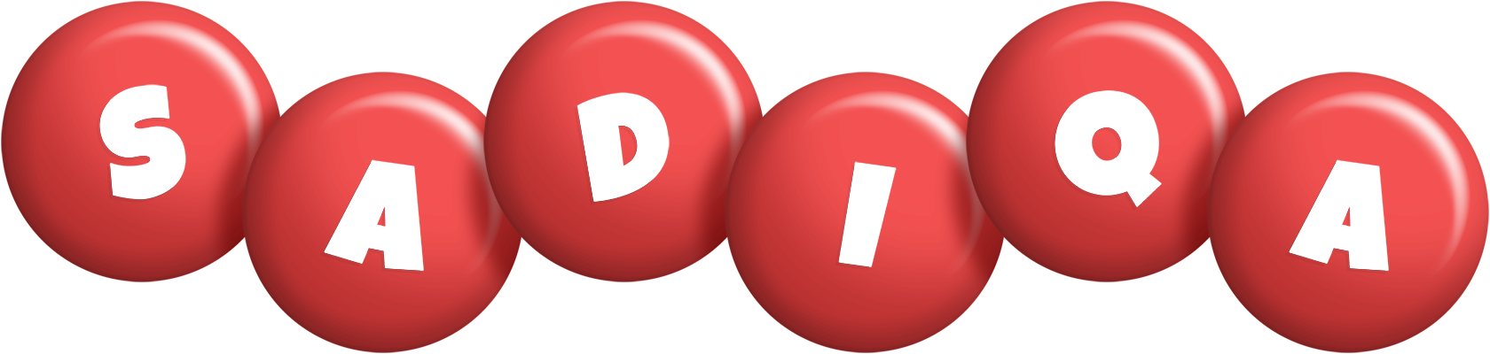 Sadiqa candy-red logo