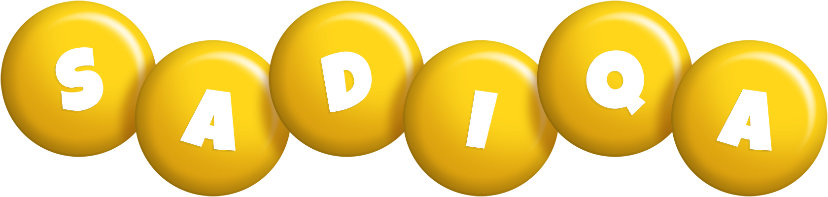 Sadiqa candy-yellow logo