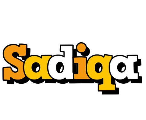 Sadiqa cartoon logo
