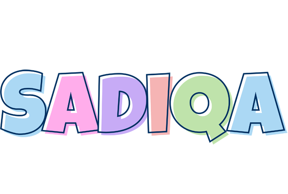 Sadiqa pastel logo