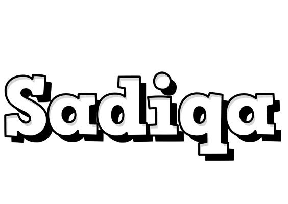 Sadiqa snowing logo