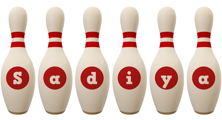 Sadiya bowling-pin logo