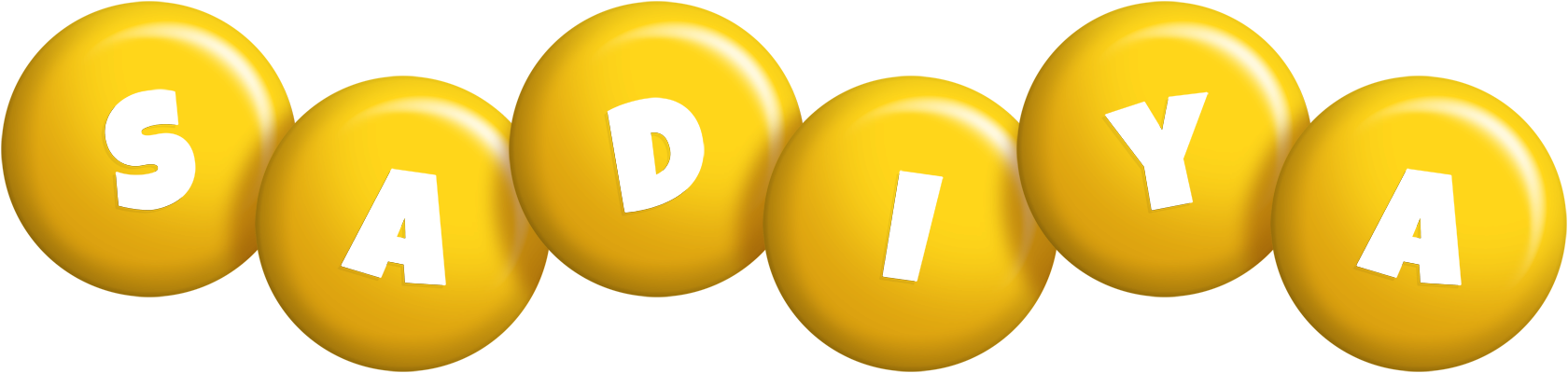 Sadiya candy-yellow logo