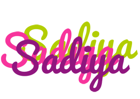 Sadiya flowers logo