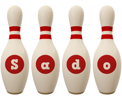 Sado bowling-pin logo