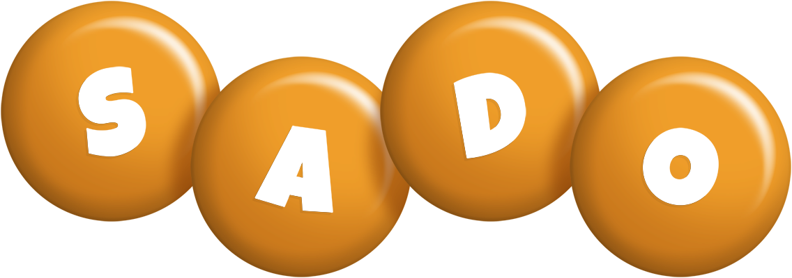 Sado candy-orange logo