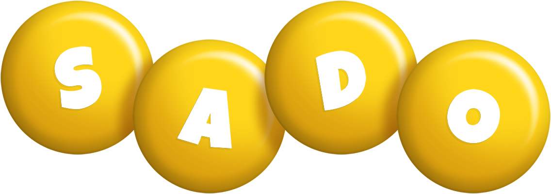 Sado candy-yellow logo
