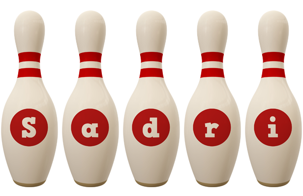 Sadri bowling-pin logo