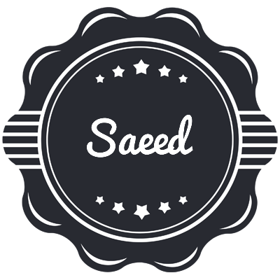 Saeed badge logo