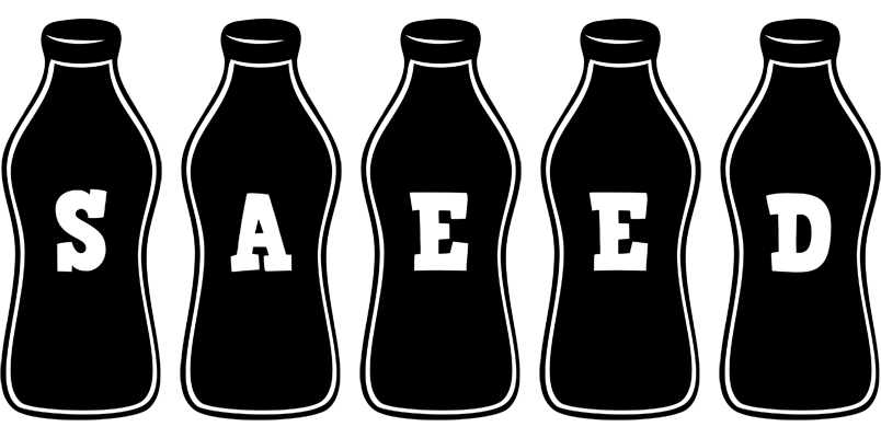 Saeed bottle logo