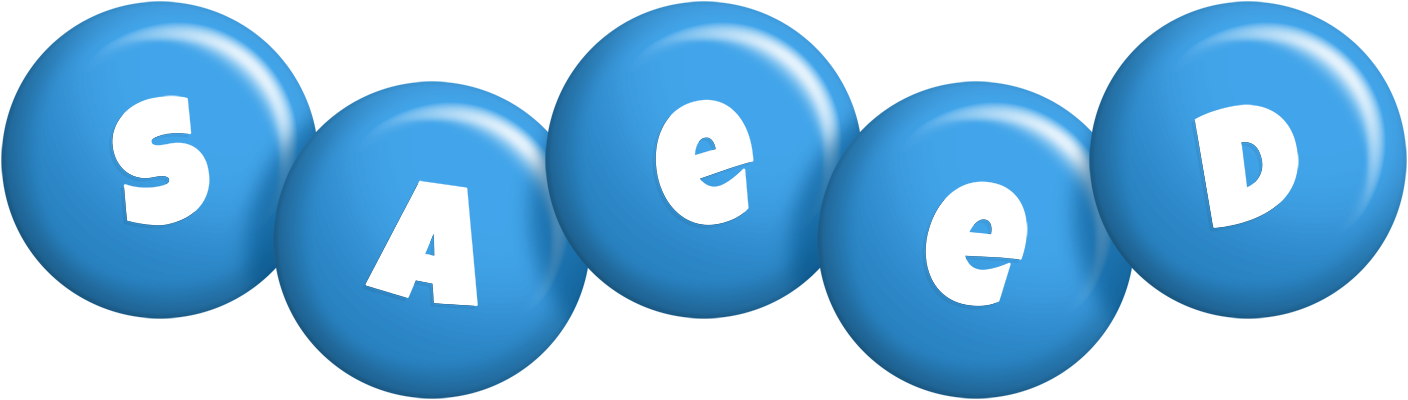 Saeed candy-blue logo