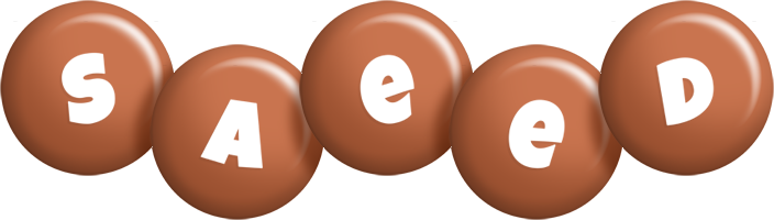 Saeed candy-brown logo