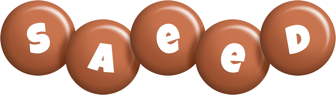 Saeed candy-brown logo