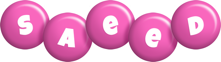 Saeed candy-pink logo