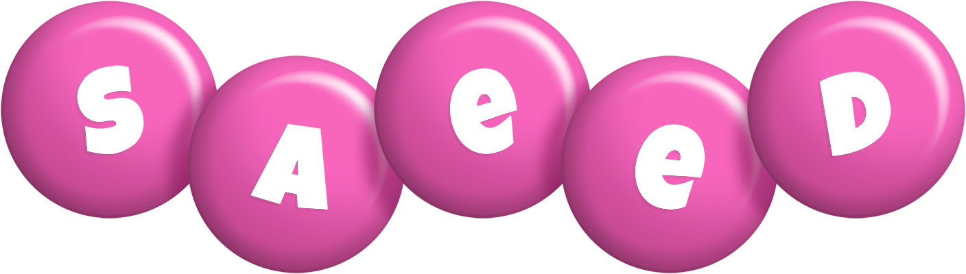 Saeed candy-pink logo