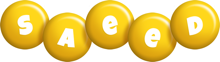 Saeed candy-yellow logo