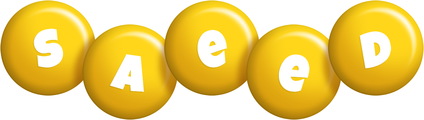 Saeed candy-yellow logo