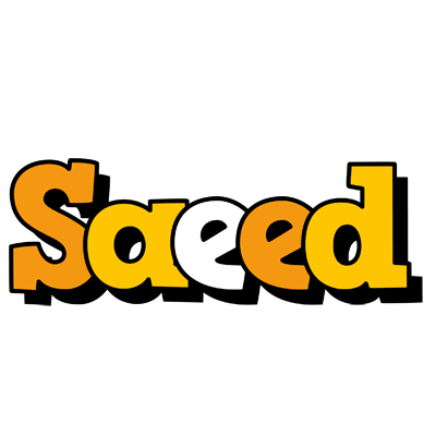 Saeed cartoon logo