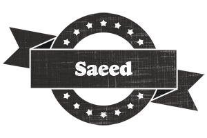 Saeed grunge logo